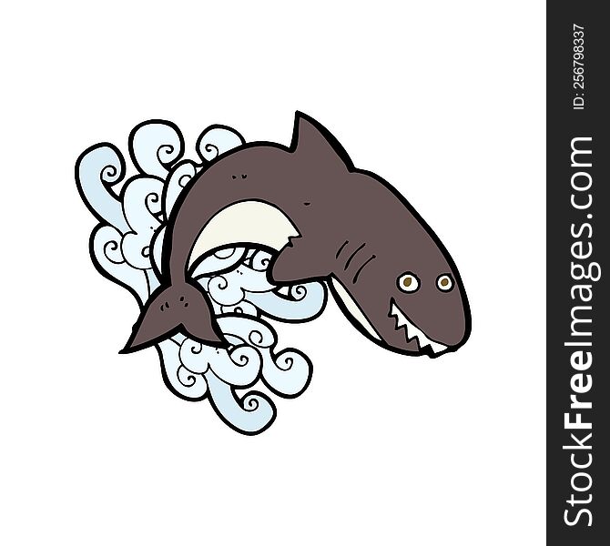 cartoon shark