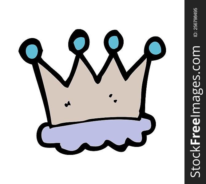 Cartoon Crown Symbol