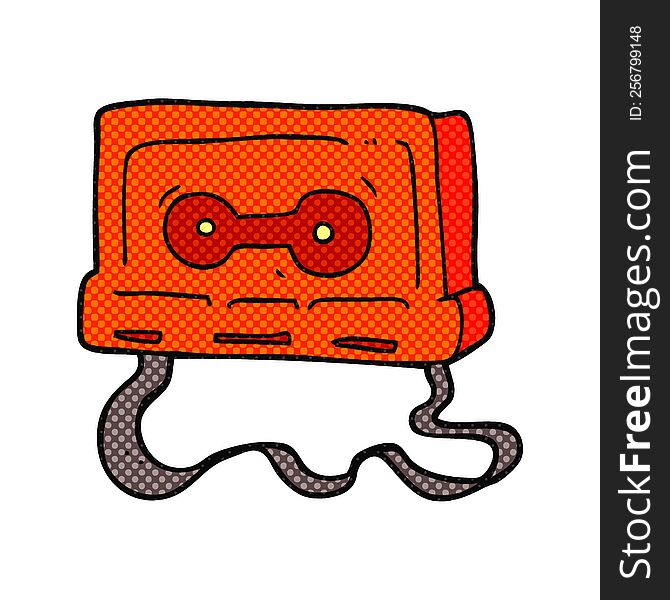 Cartoon Cassette Tape