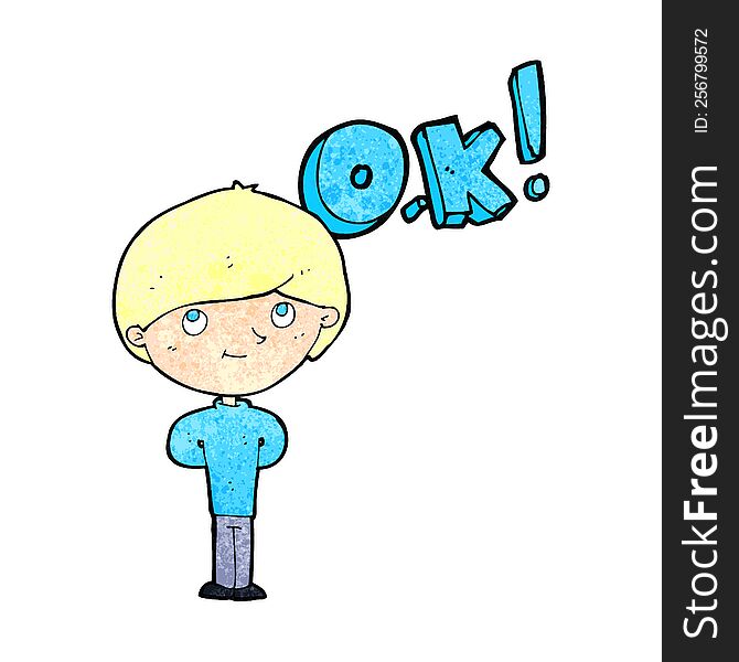 cartoon man thinking OK