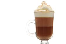 Layered Chocolate Cocktail With Whipped Cream Stock Photos Layered Chocolate Cocktail With Whipped Cream Stock Photos