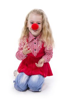 Cheerful Little Girl Smile. Royalty Free Stock Images