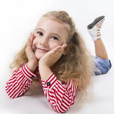 Cheerful Little Girl Smile. Stock Photography