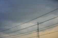 High Voltage Towers. Royalty Free Stock Photography