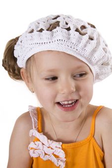 Cheerful Little Girl Smile. Stock Photo