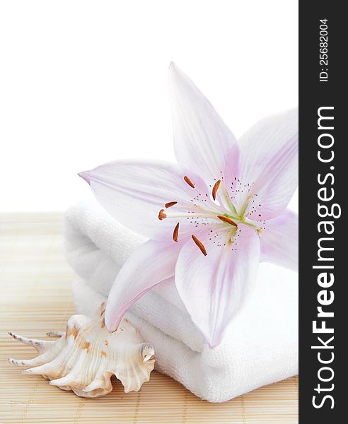 Spa Towel with flower