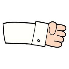 Free Hand Drawn Doodle Style Cartoon Judo Chop Shirt Arm Royalty Free Stock Photo - 256800725