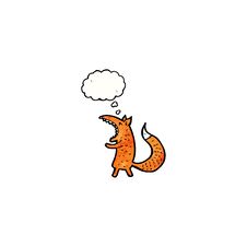 Cartoon Yawning Fox Stock Photography Cartoon Yawning Fox Stock Photography