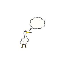 Cartoon Goose Royalty Free Stock Photography