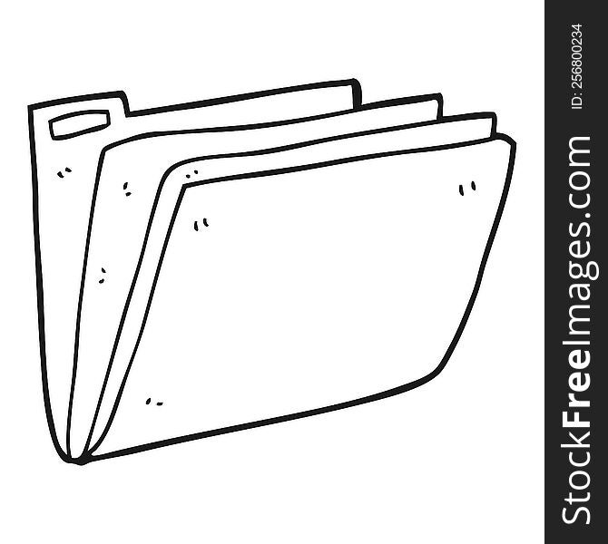 Black And White Cartoon Business File