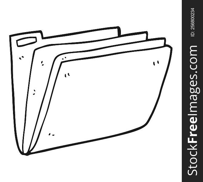 black and white cartoon business file