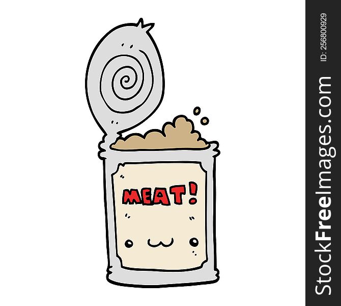 cartoon canned food