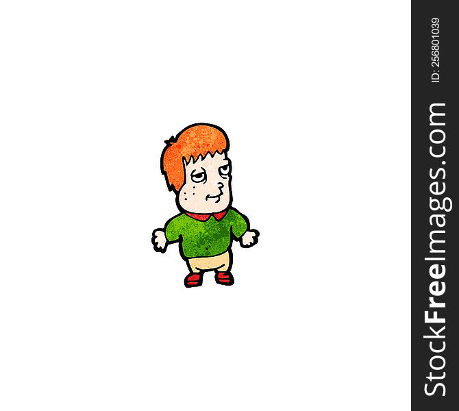 cartoon ginger boy
