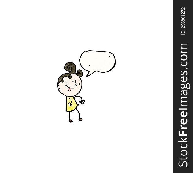 woman with speech bubble