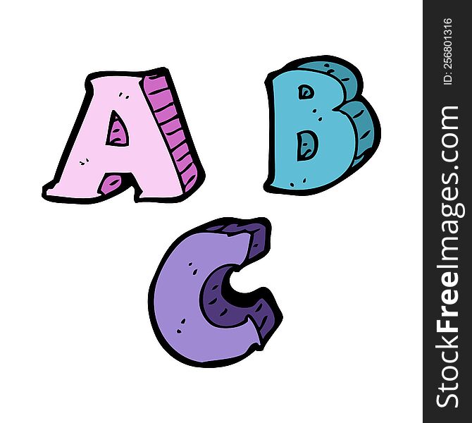 Cartoon ABC Letters