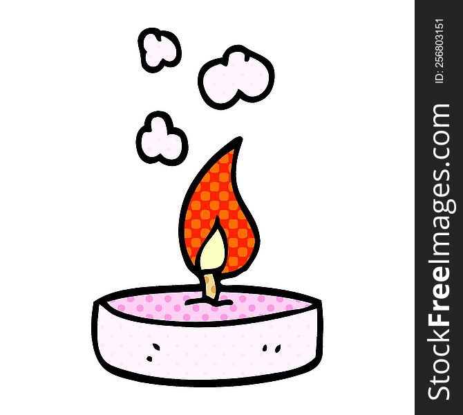 Cartoon Doodle Scented Candle