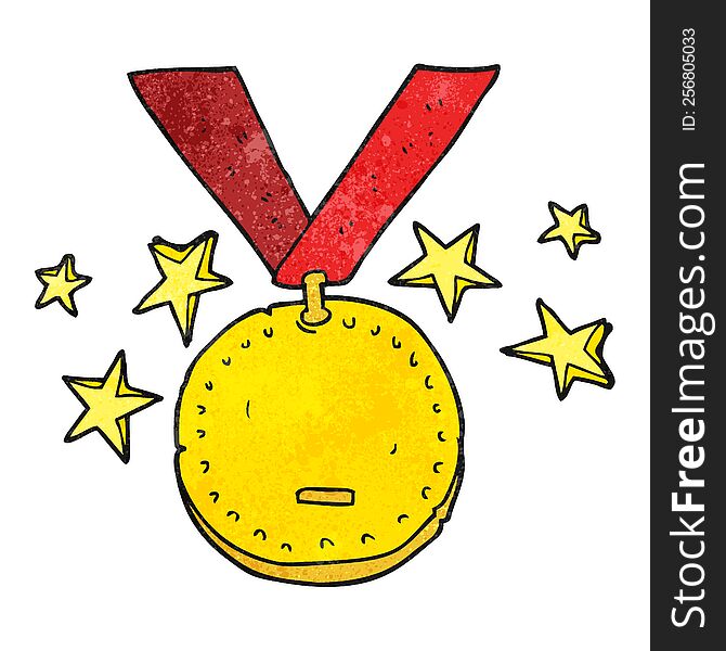 Textured Cartoon Sports Medal