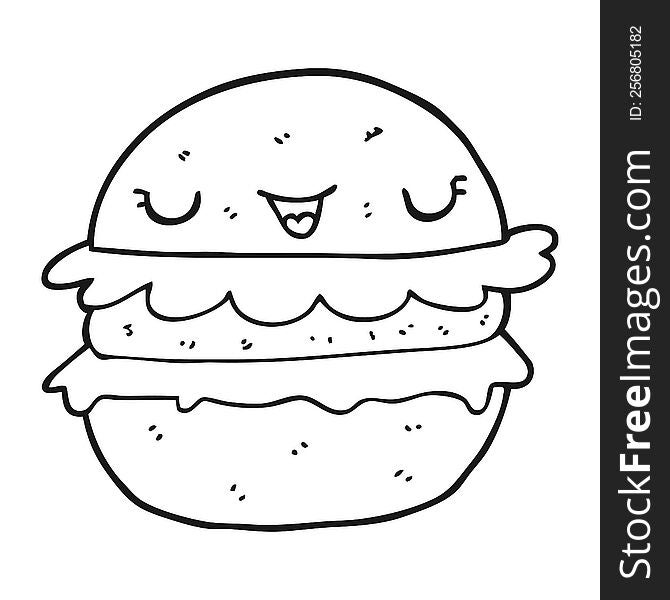 cartoon burger