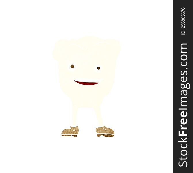 Cartoon Happy Tooth Character