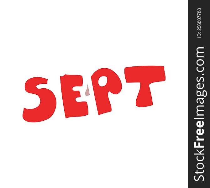 cartoon doodle month of september