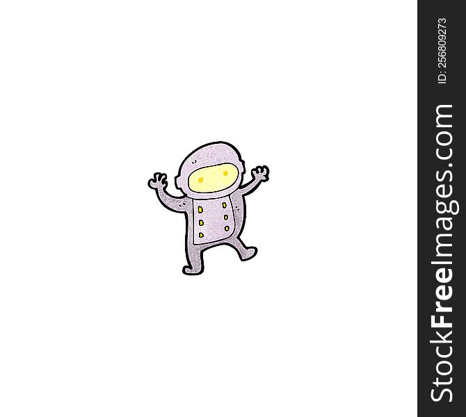 Cartoon Little Spaceman