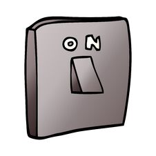 Cartoon Doodle On Switch Royalty Free Stock Image