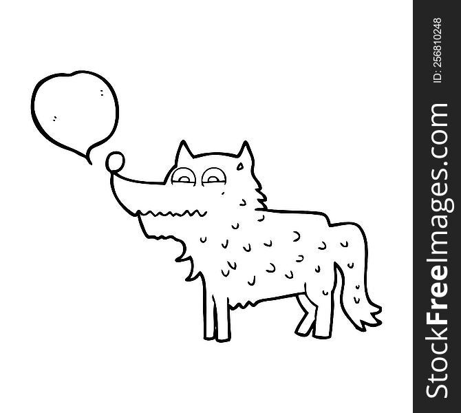 Speech Bubble Cartoon Dog