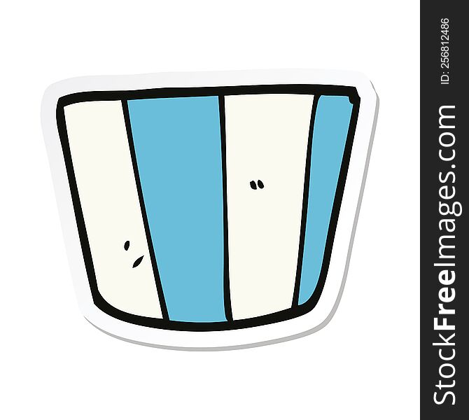 sticker of a cartoon pot