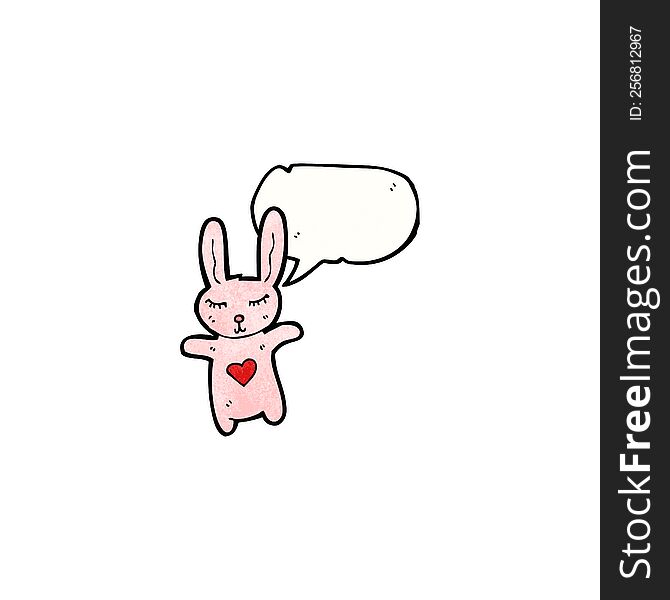 Cartoon Pink Bunny Rabbit