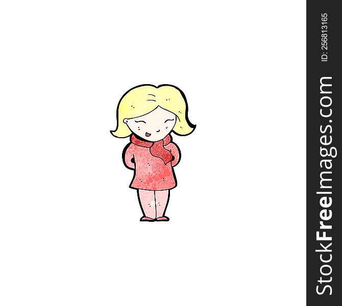 cartoon blond woman