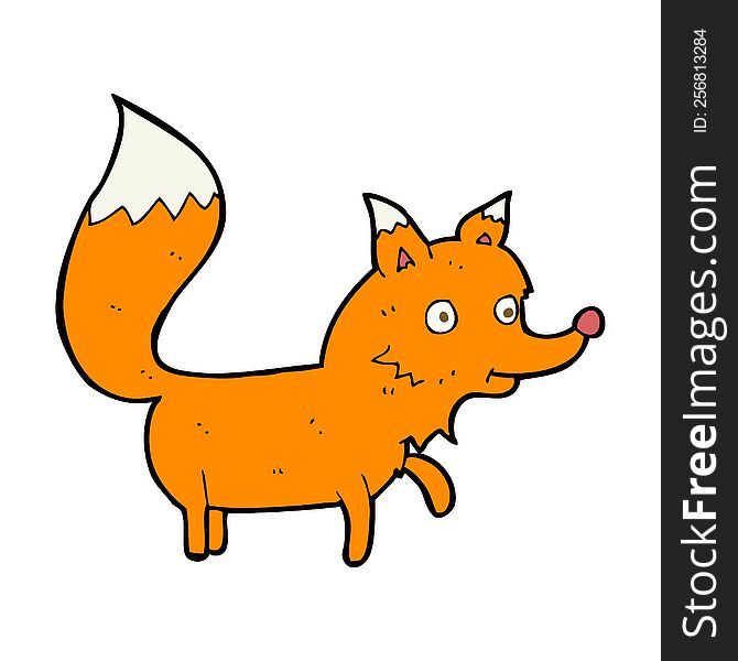 cartoon fox cub