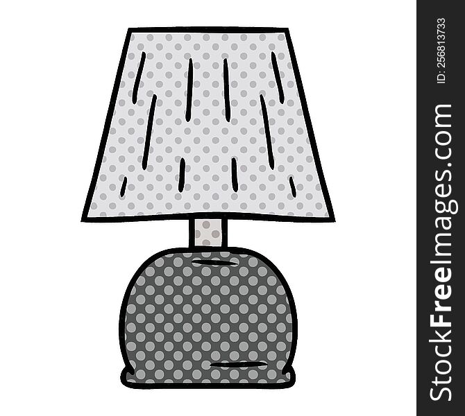 cartoon doodle of a bed side lamp