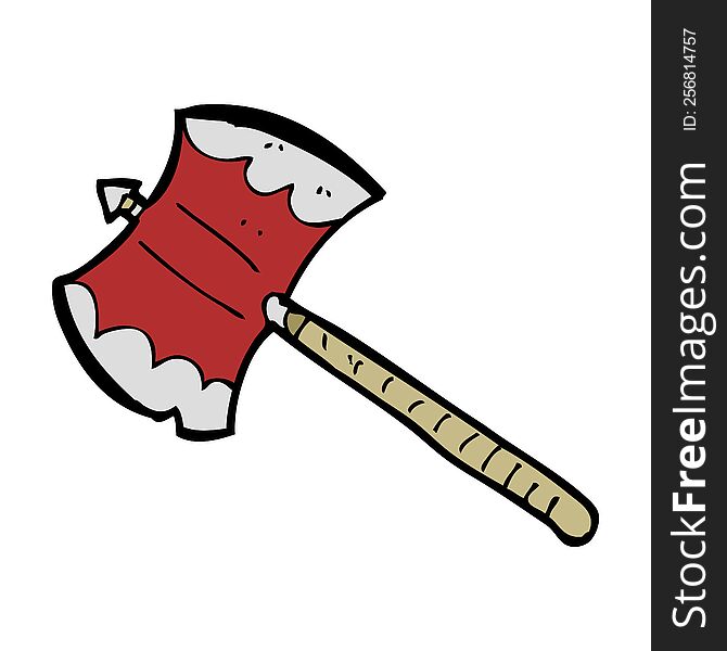 Cartoon Double Sided Axe