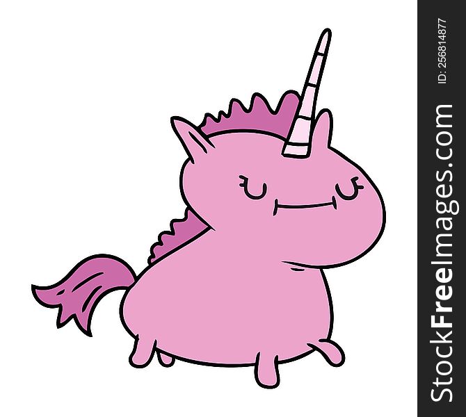 Cartoon Doodle Of A Magical Unicorn