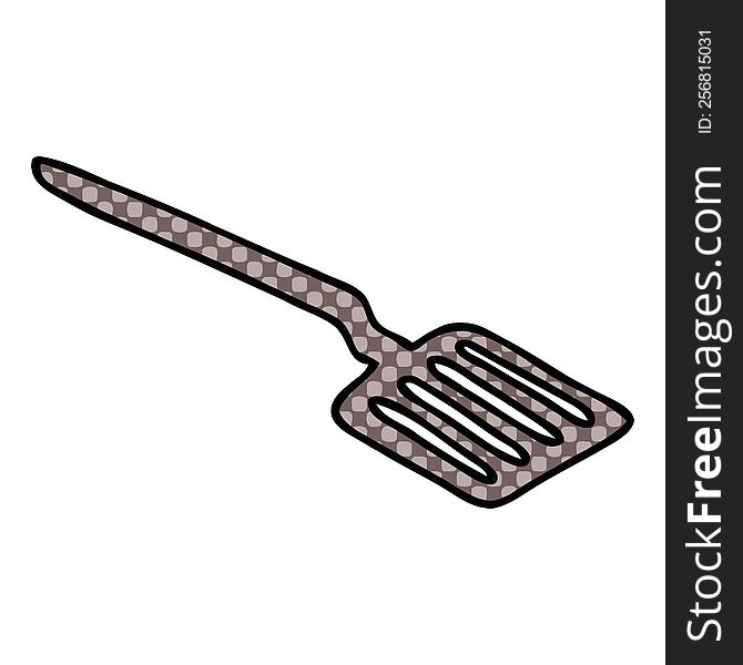 comic book style quirky cartoon spatula. comic book style quirky cartoon spatula