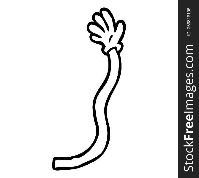 Line Drawing Cartoon Retro Hand Gestures