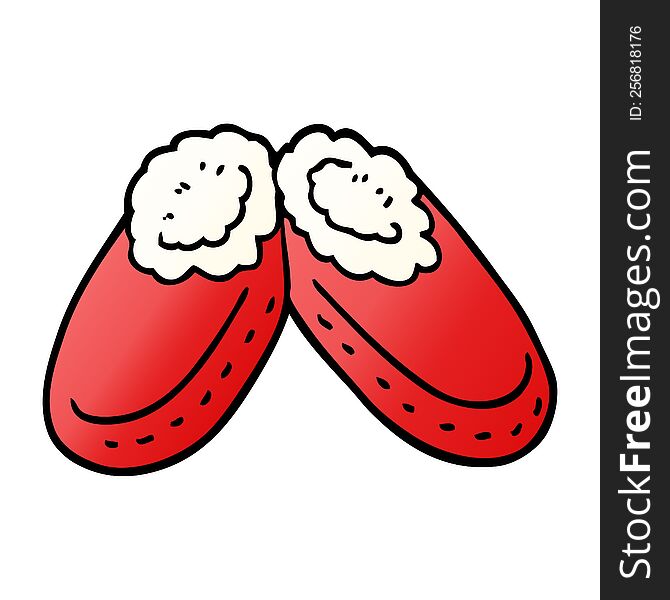 cartoon doodle comfy slippers