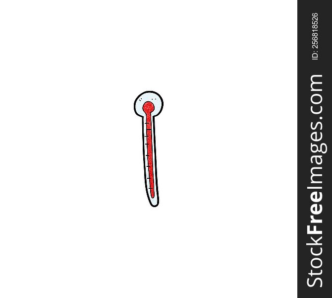 cartoon thermometer