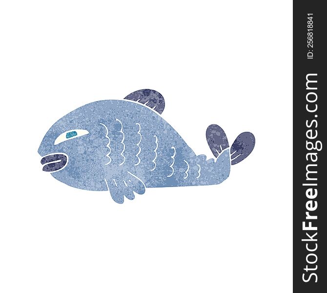 Retro Cartoon Fish