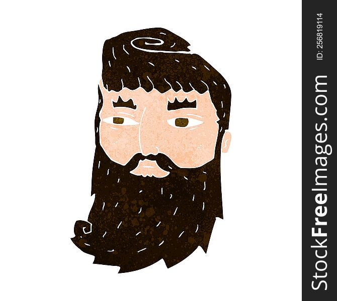 cartoon bearded man
