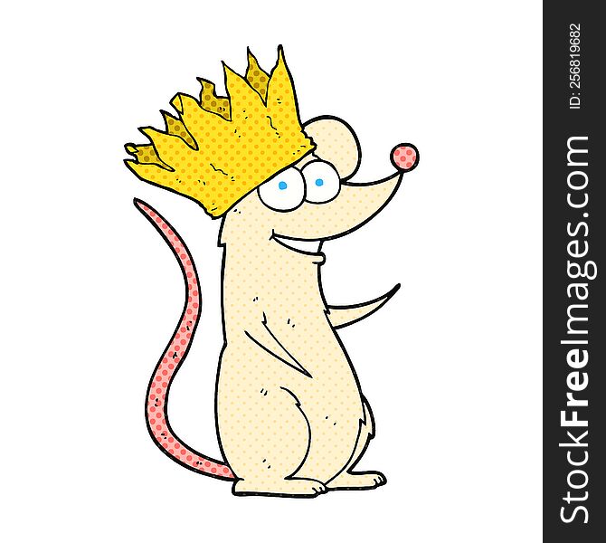 cartoon mouse wearing crown