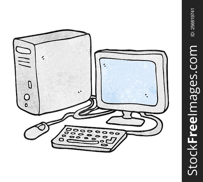 Textured Cartoon Computer
