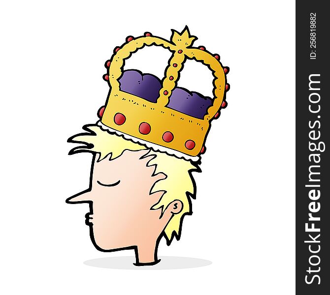 Cartoon Person Wearing Crown