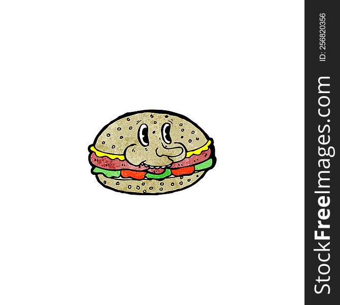 burger cartoon character