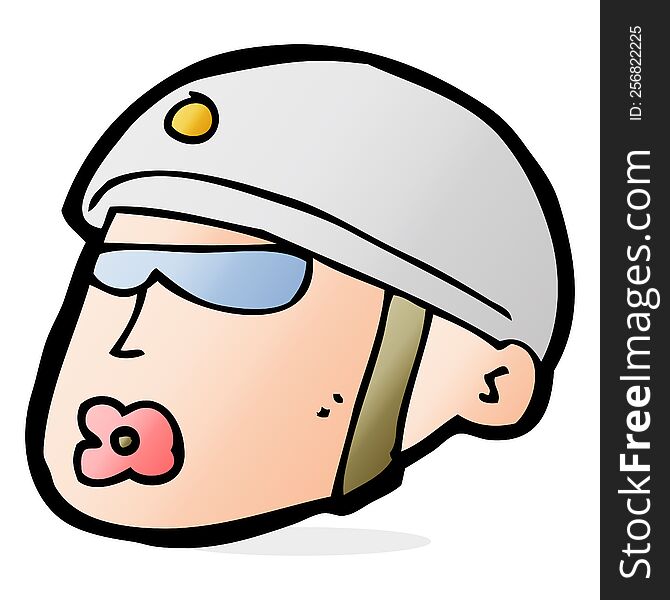 cartoon policeman head