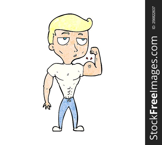 cartoon gym man