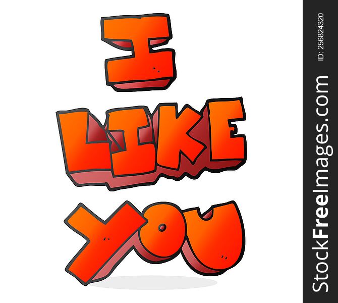 I Like You Cartoon Symbol