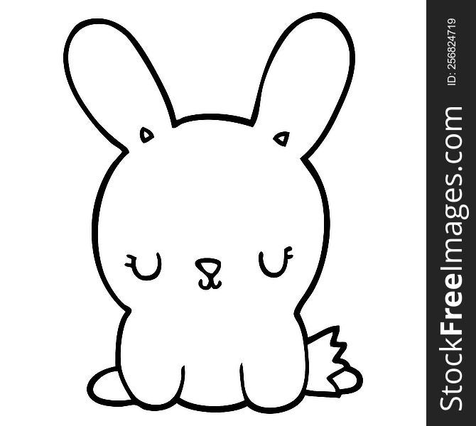 cute cartoon rabbit