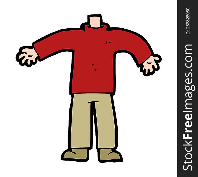 cartoon male body (mix and match cartoons or add own photos