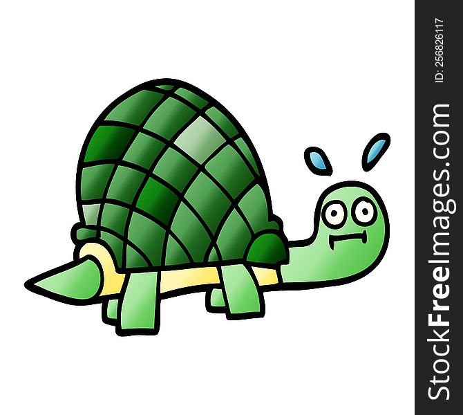 Cartoon Doodle Funny Tortoise